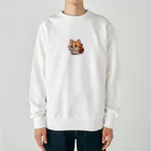 Auraのまん丸猫ちゃん Heavyweight Crew Neck Sweatshirt