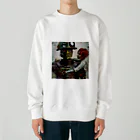 ゾウのロボットと少女 Heavyweight Crew Neck Sweatshirt