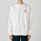 ３２１６のl  love ねこ Heavyweight Crew Neck Sweatshirt