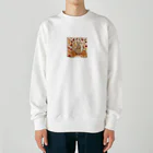 mojaの紅葉とうさぎ🐰 Heavyweight Crew Neck Sweatshirt