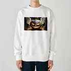 Shihiroの白いジャックオーランタン Heavyweight Crew Neck Sweatshirt