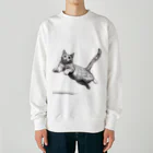 Shop Quonの跳ね猫 Heavyweight Crew Neck Sweatshirt