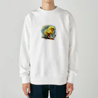 yukikinoの星とかわいいひよこちゃん Heavyweight Crew Neck Sweatshirt