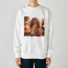 ぶーたんの夕方の公園で Heavyweight Crew Neck Sweatshirt