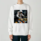 宇宙開発デザイン科のスペースクッキング炒飯編 Heavyweight Crew Neck Sweatshirt