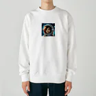 wloop01の可愛い宇宙飛行士 Heavyweight Crew Neck Sweatshirt