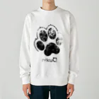 WebArtsの肉球をモチーフにしたオリジナルブランド「nikuQ」（犬タイプ）です Heavyweight Crew Neck Sweatshirt