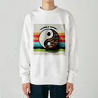 18ban's shopの陰陽対極図じゃ！ Heavyweight Crew Neck Sweatshirt