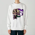 ロキのロキロキ団三輪車アバ雷炎ちゃん Heavyweight Crew Neck Sweatshirt