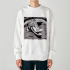 デイリーニューアイテムストアの少しだけ可愛いワニさん Heavyweight Crew Neck Sweatshirt