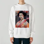 wawomotsuのJapanese Courtesan Bloom Tee ”Geisha” ヘビーウェイトスウェット