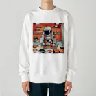 宇宙開発デザイン科のスペースクッキング 寿司編 Heavyweight Crew Neck Sweatshirt