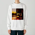 ミウ&ゆうの部屋のワインで一杯 Heavyweight Crew Neck Sweatshirt