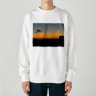 machicoの冬の夕陽 Heavyweight Crew Neck Sweatshirt