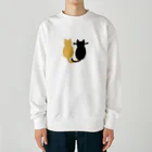 てきとうの寄り添う猫 Heavyweight Crew Neck Sweatshirt