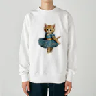 ハッピー・ディライト・ストアのバレリーナの子猫 Heavyweight Crew Neck Sweatshirt