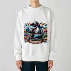 DJシャークのDJシャーク(thank you) Heavyweight Crew Neck Sweatshirt