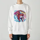 カワウソとフルーツの𝙎𝙩𝙧𝙚𝙚𝙩 𝙆𝙖𝙬𝙖𝙪𝙨𝙤 - 𝙎𝙥𝙡𝙖𝙨𝙝 - Heavyweight Crew Neck Sweatshirt