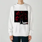 水草のサイケデリックなアマリリス Heavyweight Crew Neck Sweatshirt