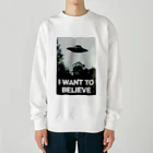 torahukuのI want to believe Heavyweight Crew Neck Sweatshirt