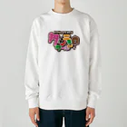 串カツワールドの串カツの妖精クシニョロ（クシニョロワールド） Heavyweight Crew Neck Sweatshirt