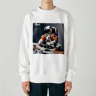 宇宙開発デザイン科のモーニングルーティン Heavyweight Crew Neck Sweatshirt