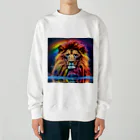 てきとーおんらいんのライオン Heavyweight Crew Neck Sweatshirt