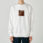 0416artの焼き芋美味しいわん！ Heavyweight Crew Neck Sweatshirt