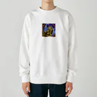 ５６アイテムズの福を運ぶ金のフクロウ Heavyweight Crew Neck Sweatshirt