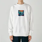 LINEスタンプっぽいグッズショップのサメさん Heavyweight Crew Neck Sweatshirt