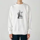 極東ETHNIXの墓石　モノクロ Heavyweight Crew Neck Sweatshirt