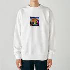 ニャーちゃんショップのパルテノン神殿のキャッツ Heavyweight Crew Neck Sweatshirt