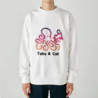 bravoadのタコ & 猫 Heavyweight Crew Neck Sweatshirt