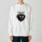 Love and peace to allの私は鉄の心臓を持っています Heavyweight Crew Neck Sweatshirt