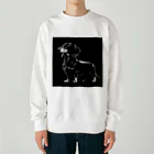 calcium369のダックスフンド Heavyweight Crew Neck Sweatshirt