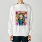 そばかす𝔾𝕀ℝ𝕃'𝕤のColor Girl🌼❤️💚🩵 Heavyweight Crew Neck Sweatshirt