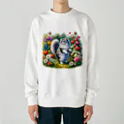 Nekonan Itemsの花園のプリンセスキャット Heavyweight Crew Neck Sweatshirt