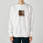 クゥStoreのレトロな世界 Heavyweight Crew Neck Sweatshirt