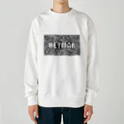 heymar の HEYMARロゴ　黒 Heavyweight Crew Neck Sweatshirt