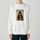 규리shopのクリスマス テディーベアの思い出 Heavyweight Crew Neck Sweatshirt