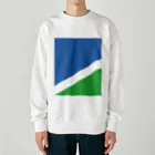 minimaltのミニマリズムデザインな気分　青と緑 Heavyweight Crew Neck Sweatshirt