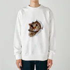 Ryo007の可愛い猫グッズ Heavyweight Crew Neck Sweatshirt