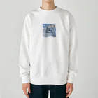 白銀屋の美しい冬の景色 Heavyweight Crew Neck Sweatshirt