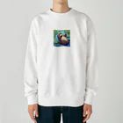 TADの部屋のフニャフニャカワウソくん Heavyweight Crew Neck Sweatshirt