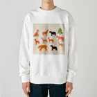 ZUZUKAMAのゆるくてかわいい動物の群れ Heavyweight Crew Neck Sweatshirt