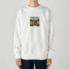 アニマルキャンバスのエレファンシー・アート Heavyweight Crew Neck Sweatshirt