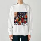 ReoReo-Artの冬のカクテルシリーズ Heavyweight Crew Neck Sweatshirt