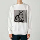 discwの猫ちゃん Heavyweight Crew Neck Sweatshirt