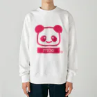 petitringo -プチリンゴ-のパンダのロック Heavyweight Crew Neck Sweatshirt