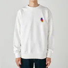 animalwanwanのにじいろふくろうくん Heavyweight Crew Neck Sweatshirt